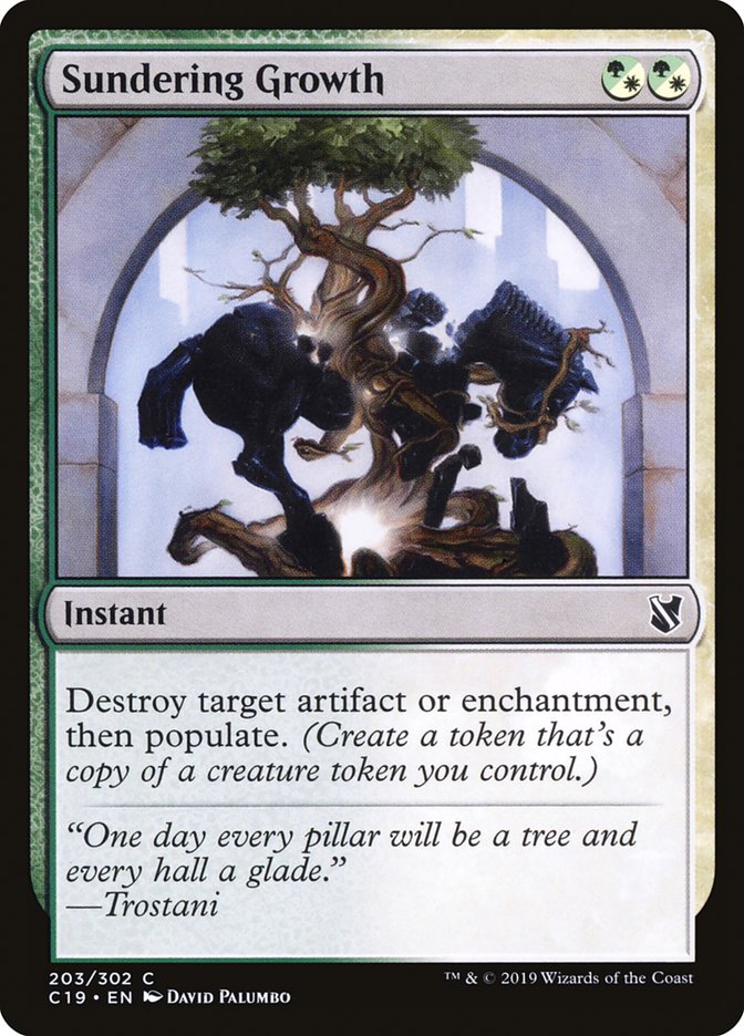 Sundering Growth [Commander 2019] | Jomio and Rueliete's Cards and Comics