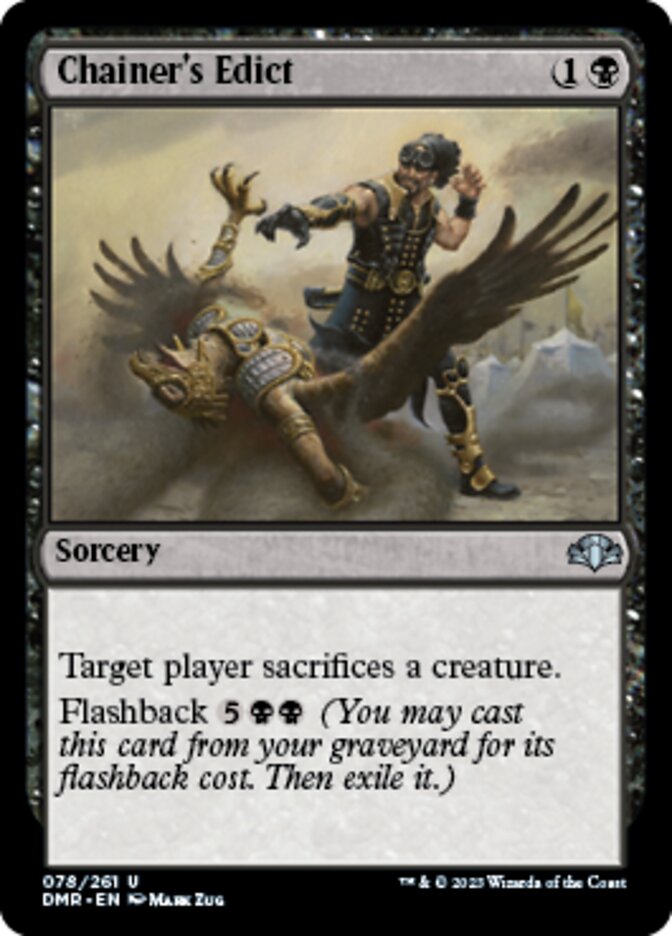 Chainer's Edict [Dominaria Remastered] | Jomio and Rueliete's Cards and Comics