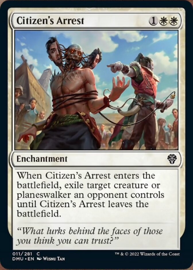 Citizen's Arrest [Dominaria United] | Jomio and Rueliete's Cards and Comics