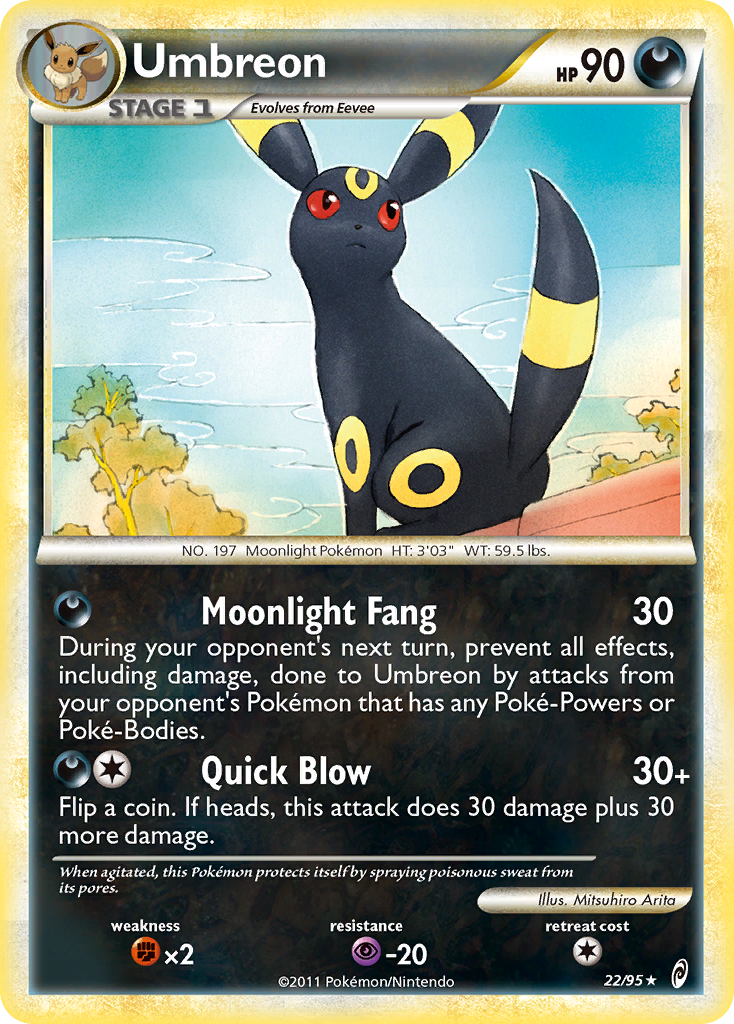Umbreon (22/95) [HeartGold & SoulSilver: Call of Legends] | Jomio and Rueliete's Cards and Comics