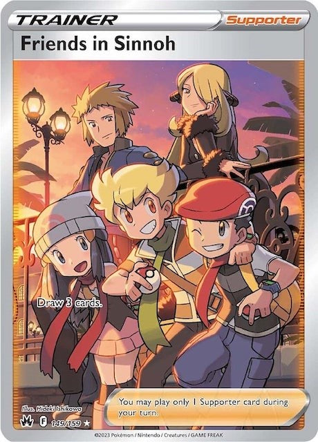 Friends in Sinnoh (149/159) (Full Art) [Sword & Shield: Crown Zenith] | Jomio and Rueliete's Cards and Comics