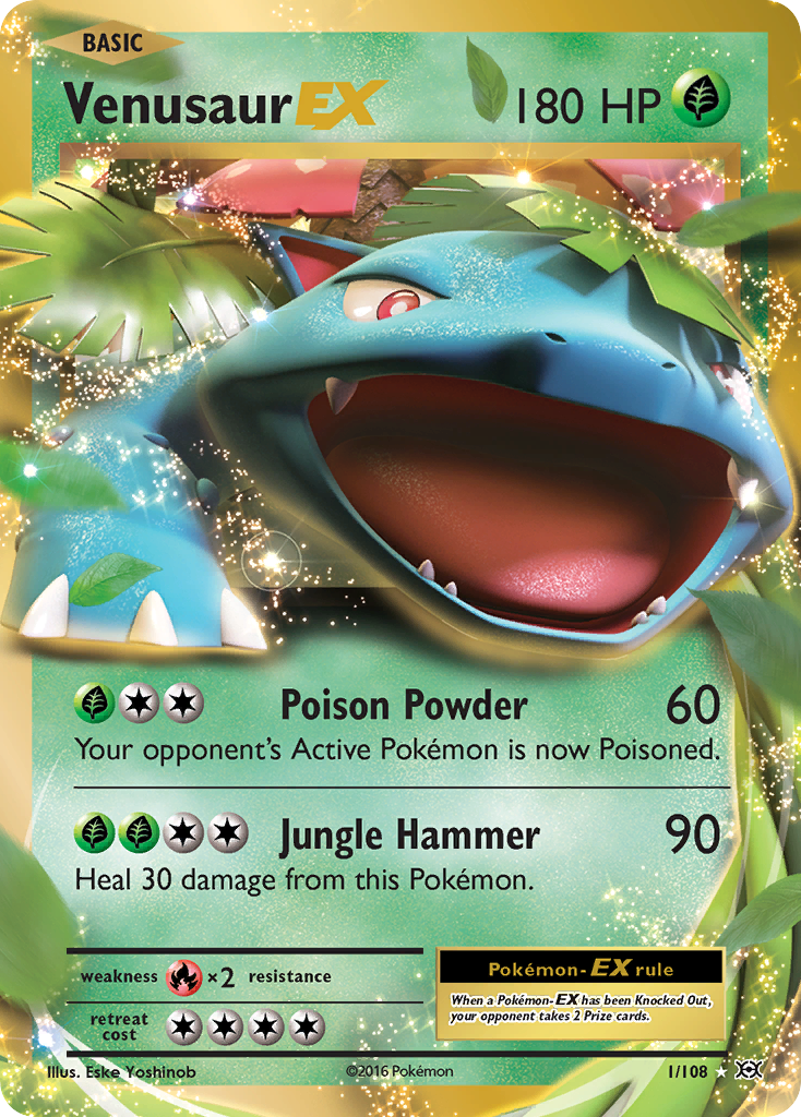 Venusaur EX (1/108) [XY: Evolutions] | Jomio and Rueliete's Cards and Comics