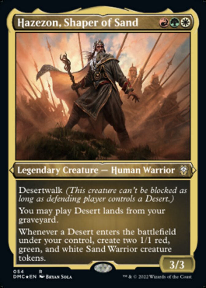 Hazezon, Shaper of Sand (Foil Etched) [Dominaria United Commander] | Jomio and Rueliete's Cards and Comics