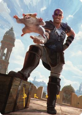 Minsc & Boo, Timeless Heroes Art Card (72) (Gold-Stamped Signature) [Commander Legends: Battle for Baldur's Gate Art Series] | Jomio and Rueliete's Cards and Comics