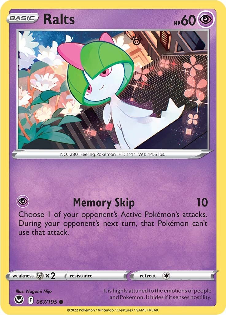Ralts (067/195) [Sword & Shield: Silver Tempest] | Jomio and Rueliete's Cards and Comics