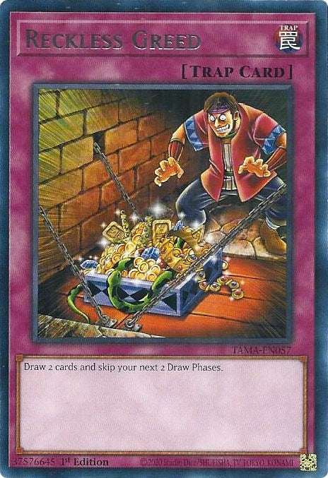 Reckless Greed [TAMA-EN057] Rare | Jomio and Rueliete's Cards and Comics