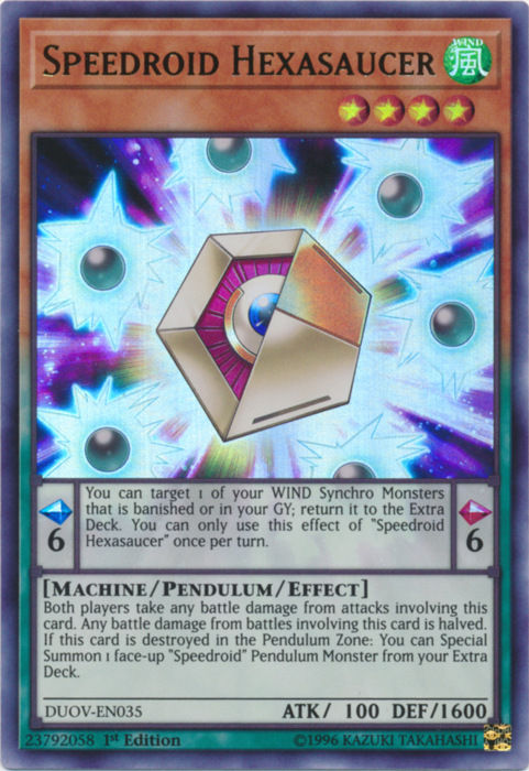 Speedroid Hexasaucer [DUOV-EN035] Ultra Rare | Jomio and Rueliete's Cards and Comics