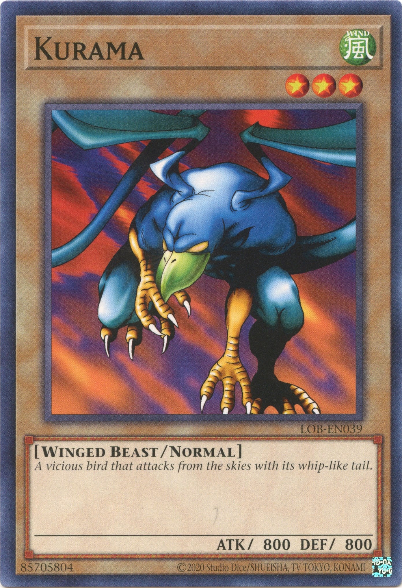Kurama (25th Anniversary) [LOB-EN039] Common | Jomio and Rueliete's Cards and Comics