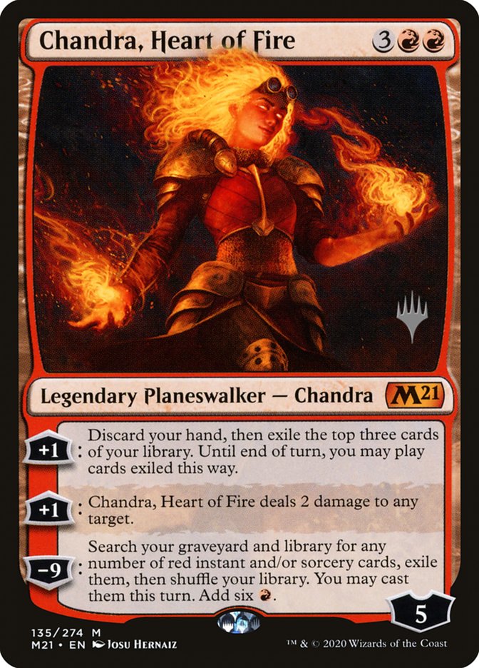 Chandra, Heart of Fire (Promo Pack) [Core Set 2021 Promos] | Jomio and Rueliete's Cards and Comics