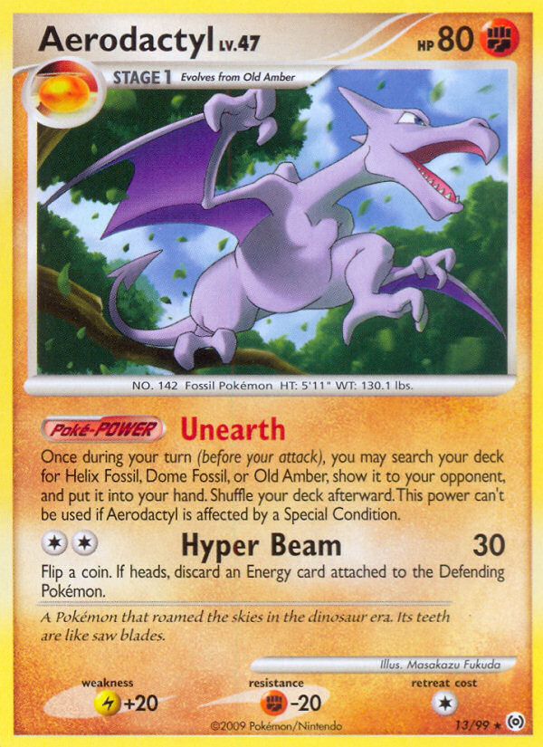 Aerodactyl (13/99) [Platinum: Arceus] | Jomio and Rueliete's Cards and Comics