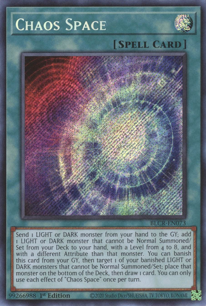 Chaos Space [BLCR-EN073] Secret Rare | Jomio and Rueliete's Cards and Comics