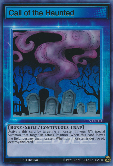 Call of the Haunted (Skill Card) [SBLS-ENS03] Ultra Rare | Jomio and Rueliete's Cards and Comics
