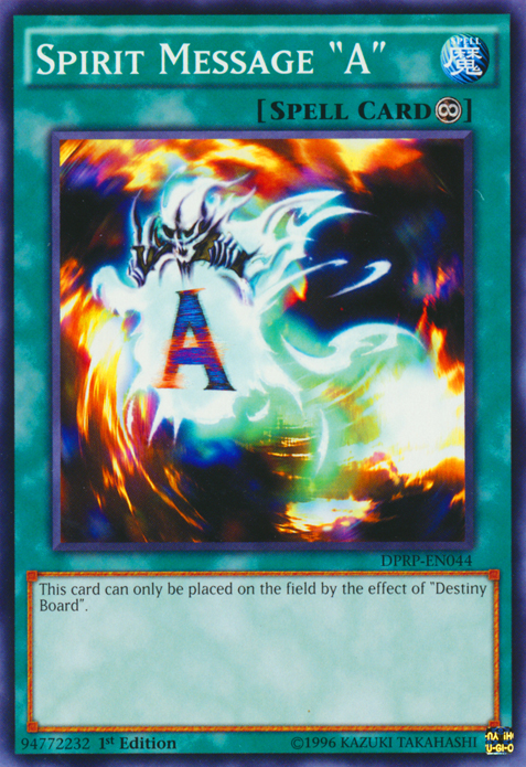 Spirit Message "A" [DPRP-EN044] Common | Jomio and Rueliete's Cards and Comics