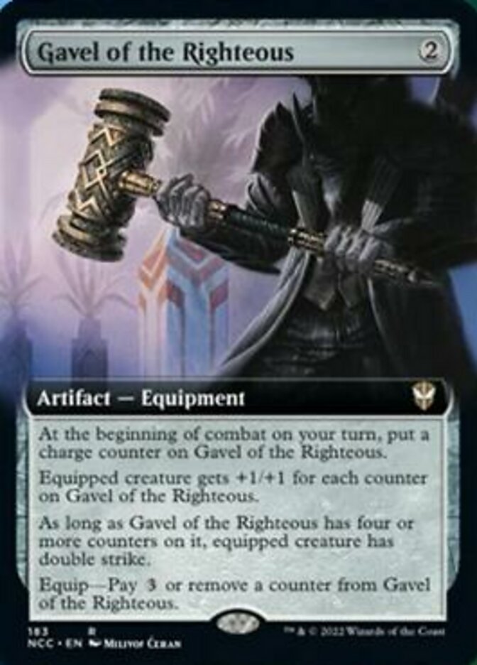 Gavel of the Righteous (Extended Art) [Streets of New Capenna Commander] | Jomio and Rueliete's Cards and Comics