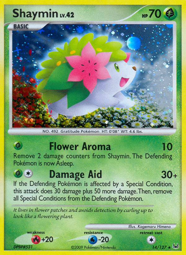 Shaymin (14/127) [Platinum: Base Set] | Jomio and Rueliete's Cards and Comics