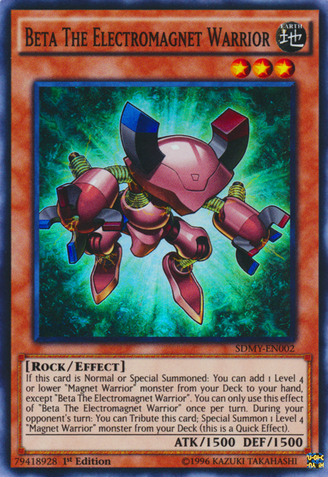 Beta The Electromagnet Warrior [SDMY-EN002] Super Rare | Jomio and Rueliete's Cards and Comics