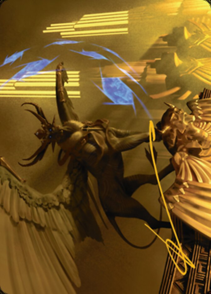 Raffine, Scheming Seer Art Card (Gold-Stamped Signature) [Streets of New Capenna Art Series] | Jomio and Rueliete's Cards and Comics