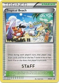Tropical Beach (BW28) (Staff) [Black & White: Black Star Promos] | Jomio and Rueliete's Cards and Comics
