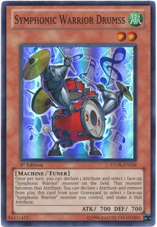 Symphonic Warrior Drumss [STOR-EN034] Super Rare | Jomio and Rueliete's Cards and Comics
