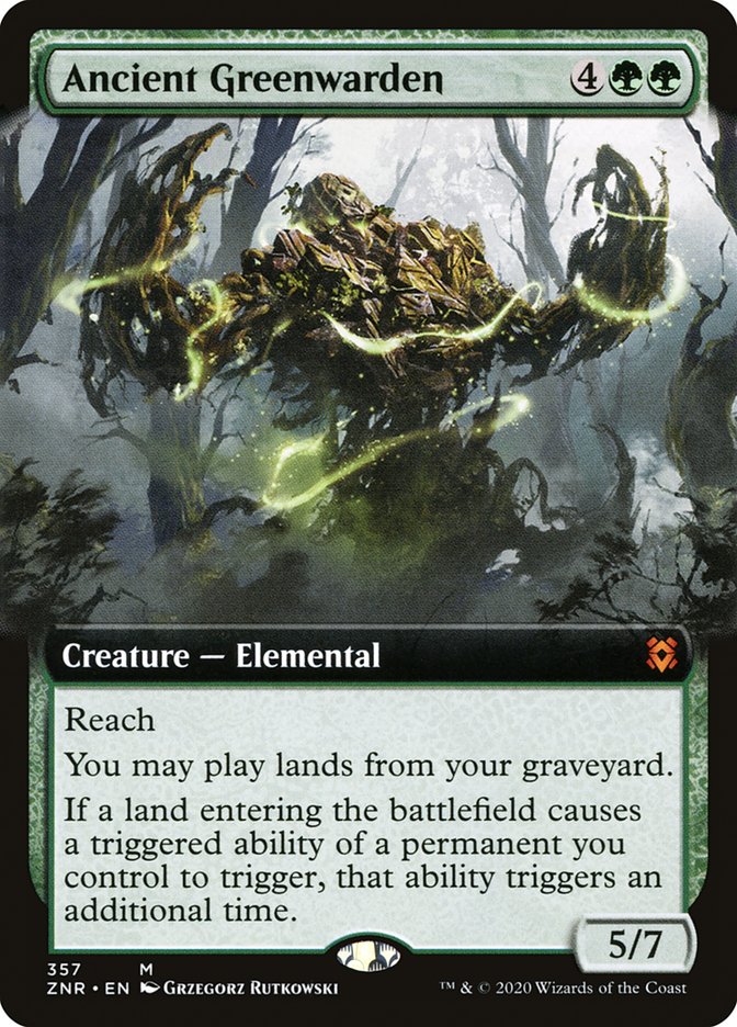 Ancient Greenwarden (Extended Art) [Zendikar Rising] | Jomio and Rueliete's Cards and Comics