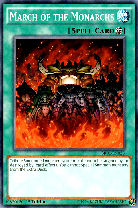 March of the Monarchs [SR01-EN025] Common | Jomio and Rueliete's Cards and Comics