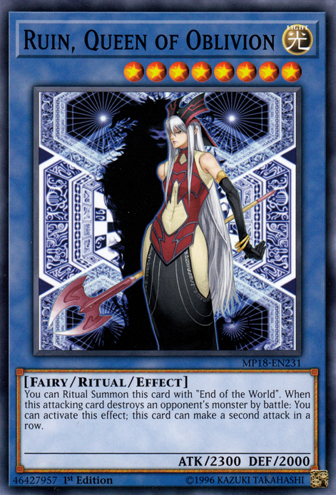 Ruin, Queen of Oblivion [MP18-EN231] Common | Jomio and Rueliete's Cards and Comics