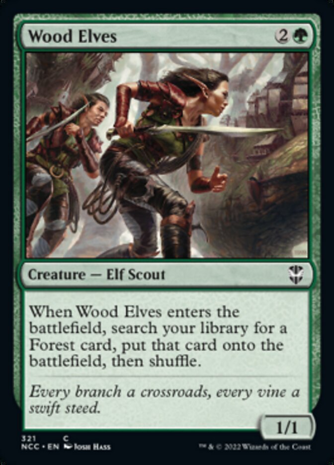 Wood Elves [Streets of New Capenna Commander] | Jomio and Rueliete's Cards and Comics