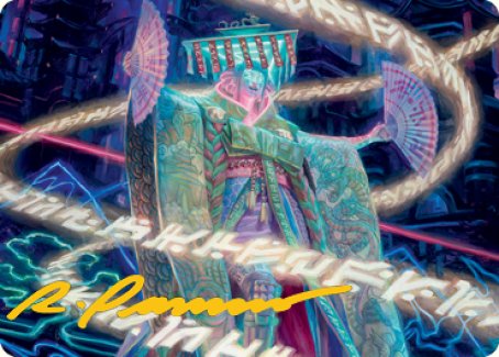 Satsuki, the Living Lore Art Card (Gold-Stamped Signature) [Kamigawa: Neon Dynasty Art Series] | Jomio and Rueliete's Cards and Comics