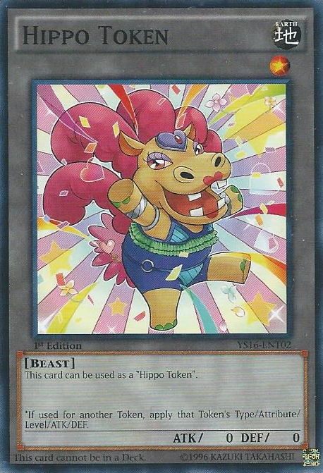 Hippo Token (Yellow) [YS16-ENT02] Common | Jomio and Rueliete's Cards and Comics