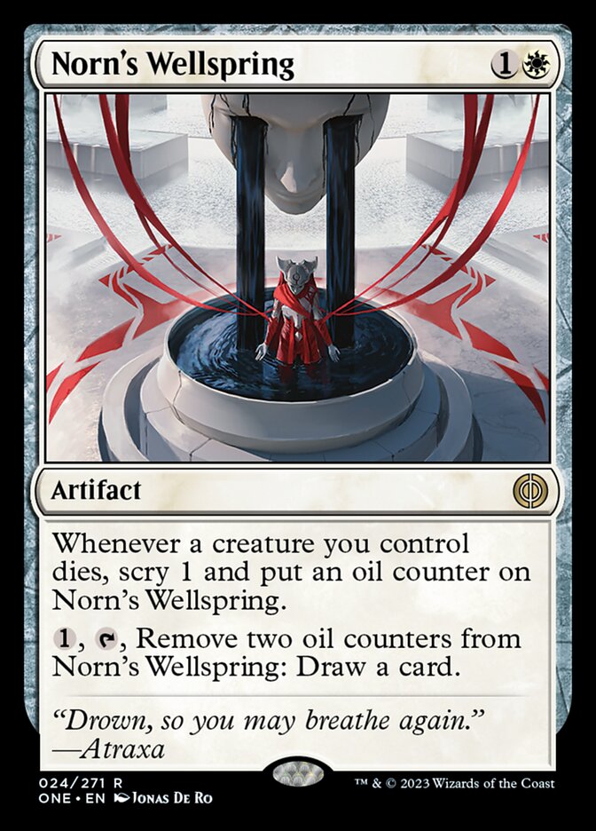 Norn's Wellspring [Phyrexia: All Will Be One] | Jomio and Rueliete's Cards and Comics