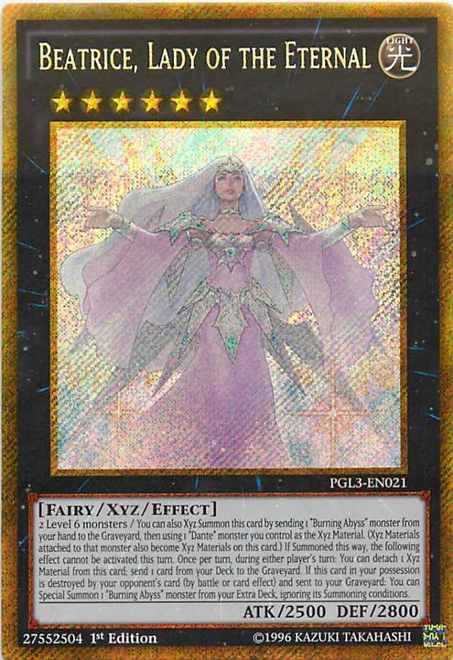 Beatrice, Lady of the Eternal [PGL3-EN021] Gold Secret Rare | Jomio and Rueliete's Cards and Comics