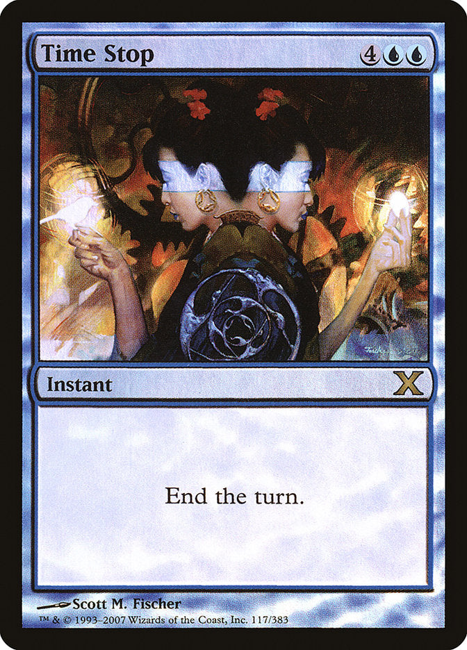 Time Stop (Premium Foil) [Tenth Edition] | Jomio and Rueliete's Cards and Comics