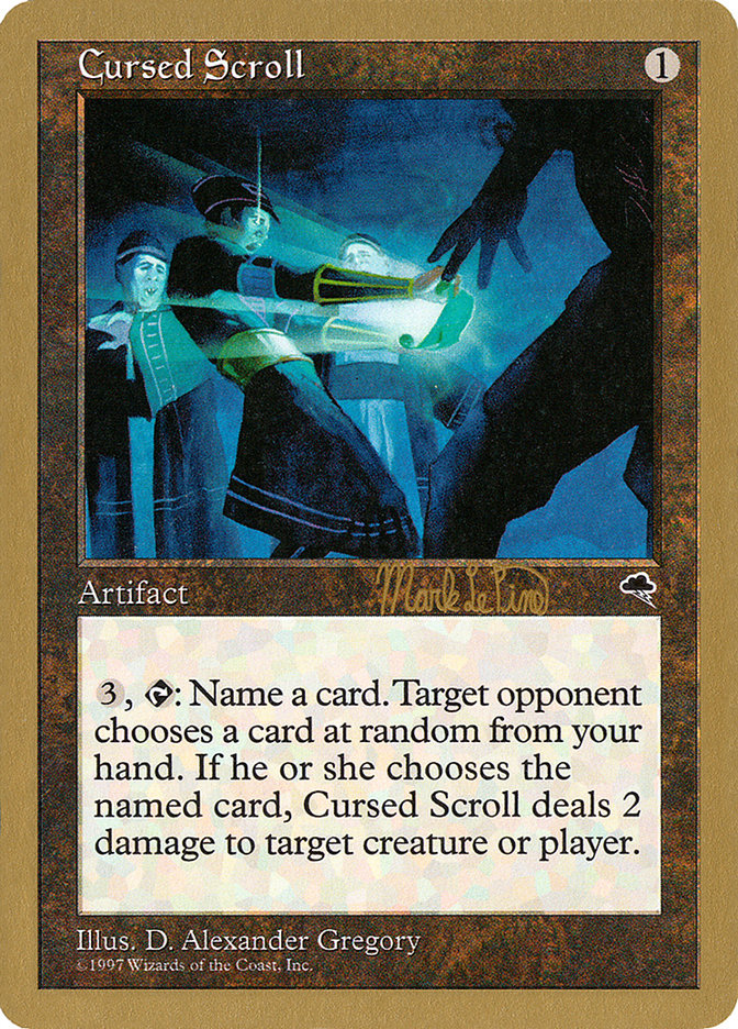 Cursed Scroll (Mark Le Pine) [World Championship Decks 1999] | Jomio and Rueliete's Cards and Comics