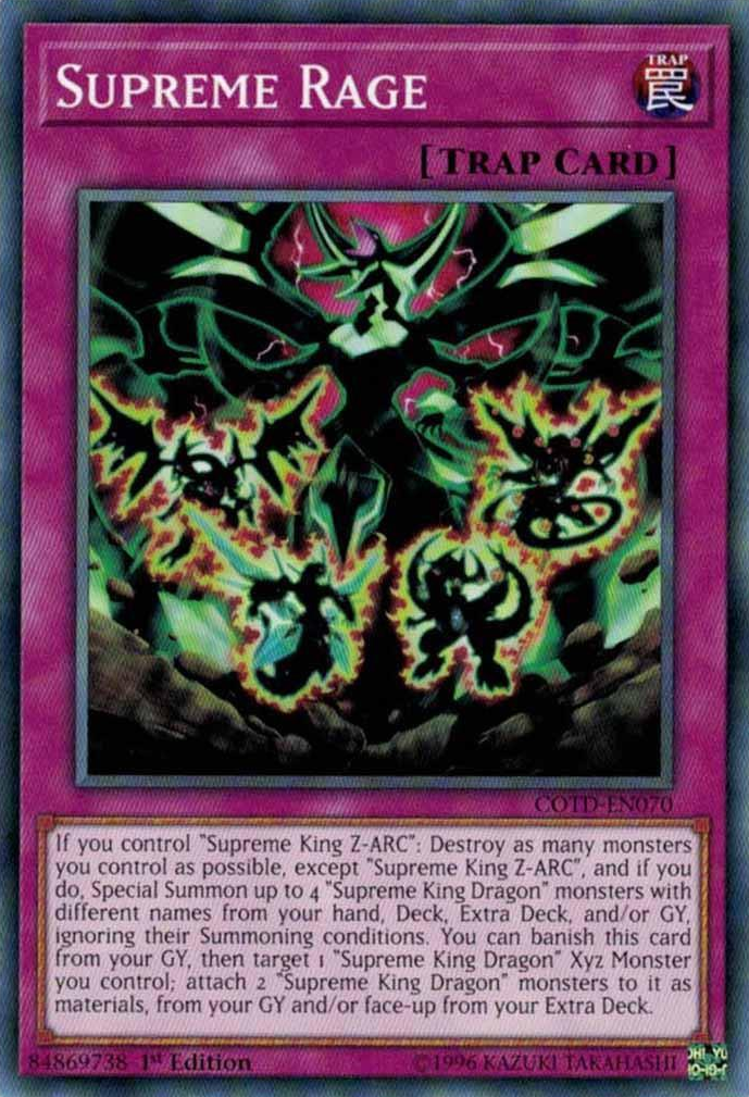 Supreme Rage [COTD-EN070] Common | Jomio and Rueliete's Cards and Comics