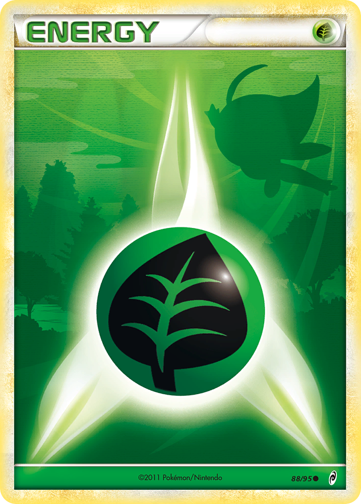Grass Energy (88/95) [HeartGold & SoulSilver: Call of Legends] | Jomio and Rueliete's Cards and Comics