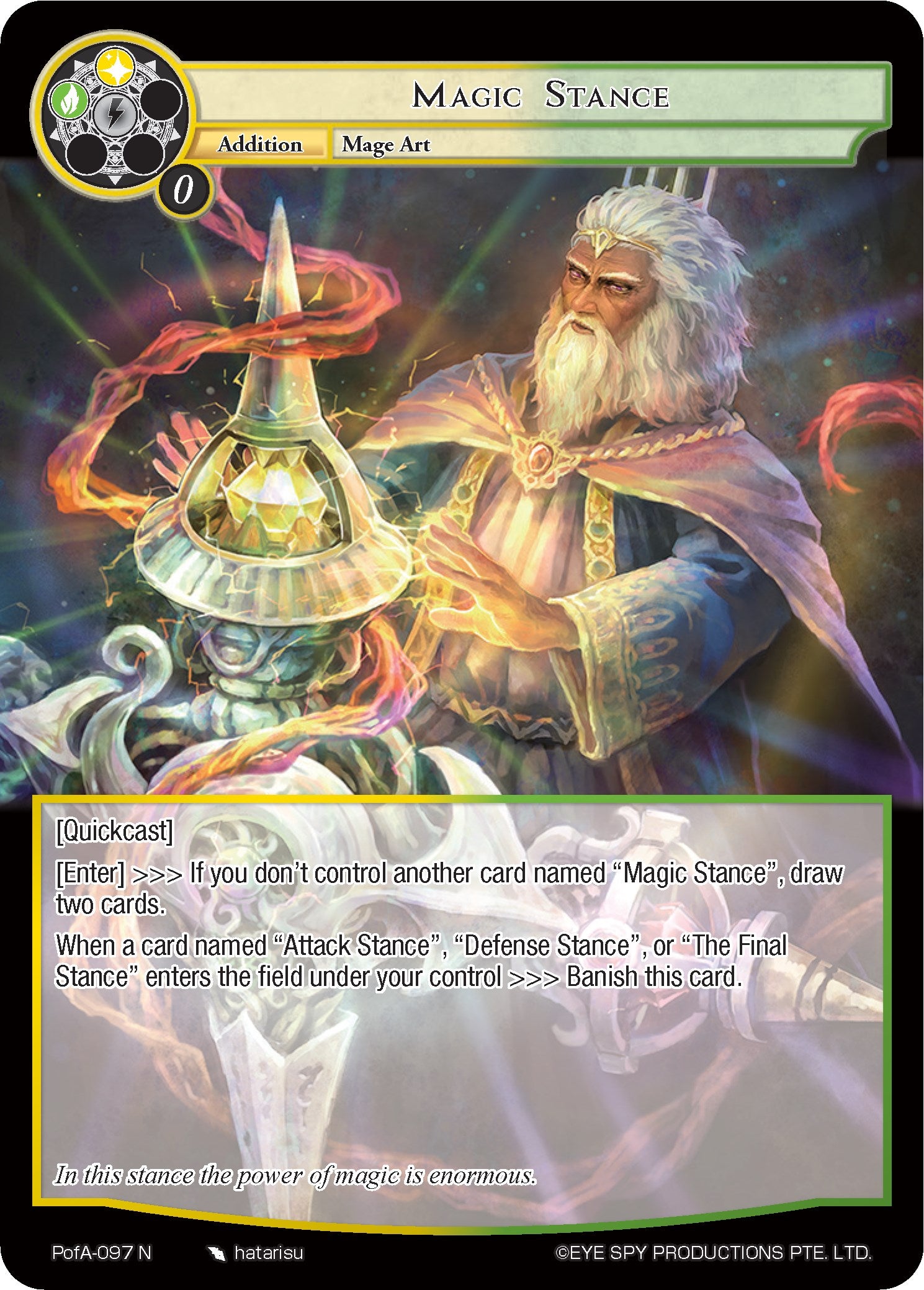 Magic Stance (PofA-097) [Alice Origin IV: Prologue of Attoractia] | Jomio and Rueliete's Cards and Comics