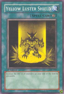 Yellow Luster Shield [IOC-037] Common | Jomio and Rueliete's Cards and Comics
