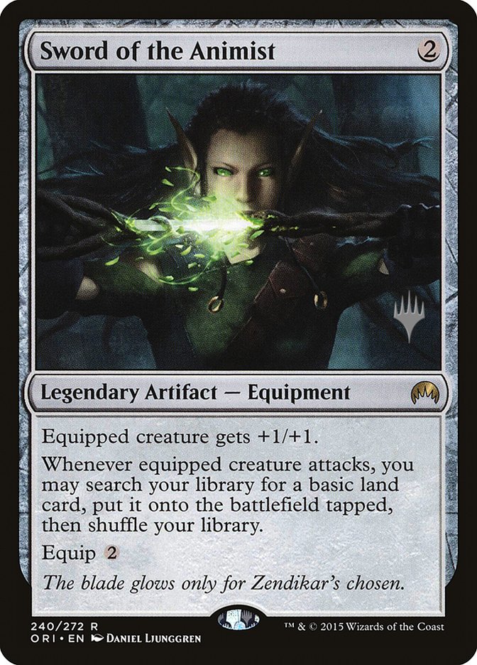 Sword of the Animist [Magic Origins Promos] | Jomio and Rueliete's Cards and Comics