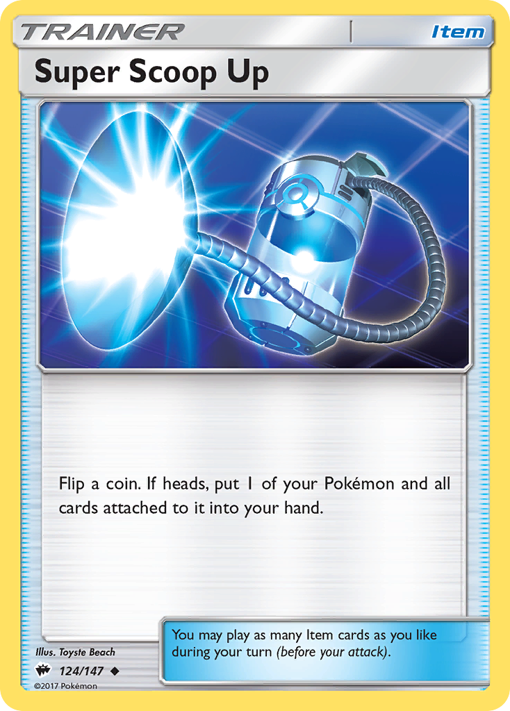Super Scoop Up (124/147) [Sun & Moon: Burning Shadows] | Jomio and Rueliete's Cards and Comics