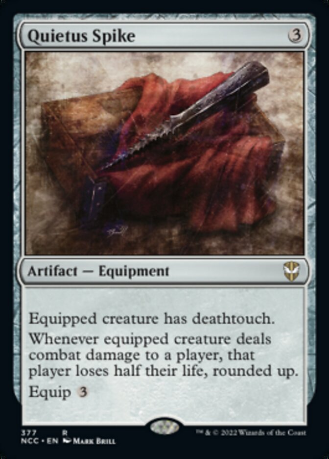 Quietus Spike [Streets of New Capenna Commander] | Jomio and Rueliete's Cards and Comics
