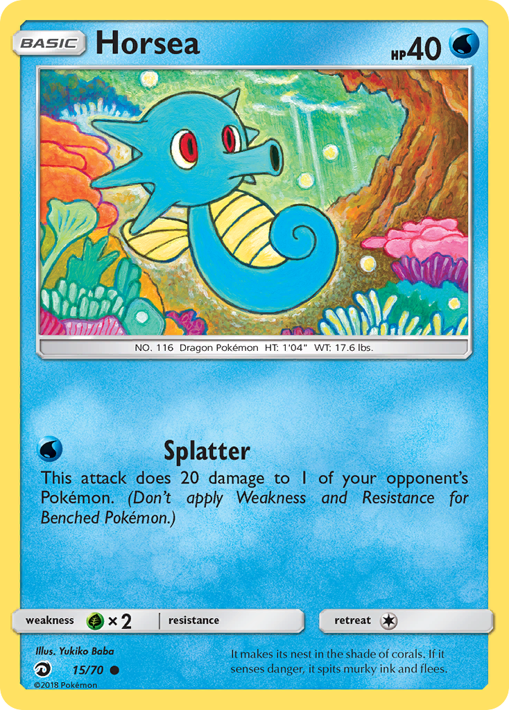 Horsea (15/70) [Sun & Moon: Dragon Majesty] | Jomio and Rueliete's Cards and Comics