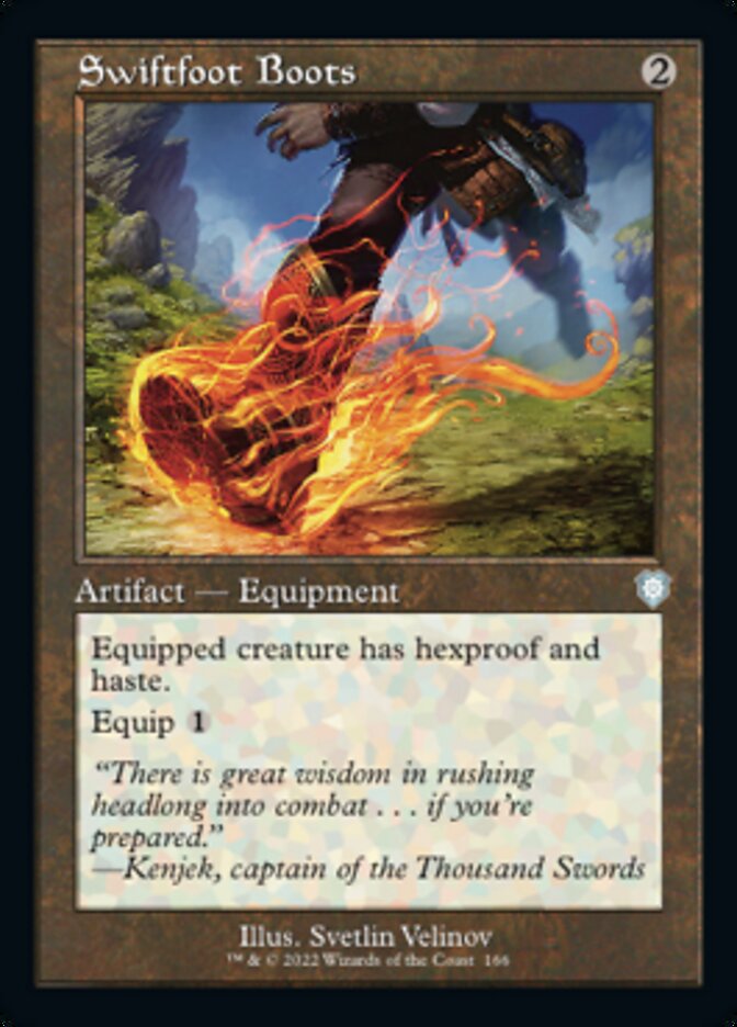 Swiftfoot Boots (Retro) [The Brothers' War Commander] | Jomio and Rueliete's Cards and Comics