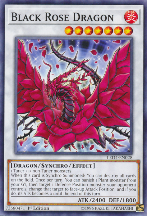 Black Rose Dragon [LED4-EN028] Common | Jomio and Rueliete's Cards and Comics