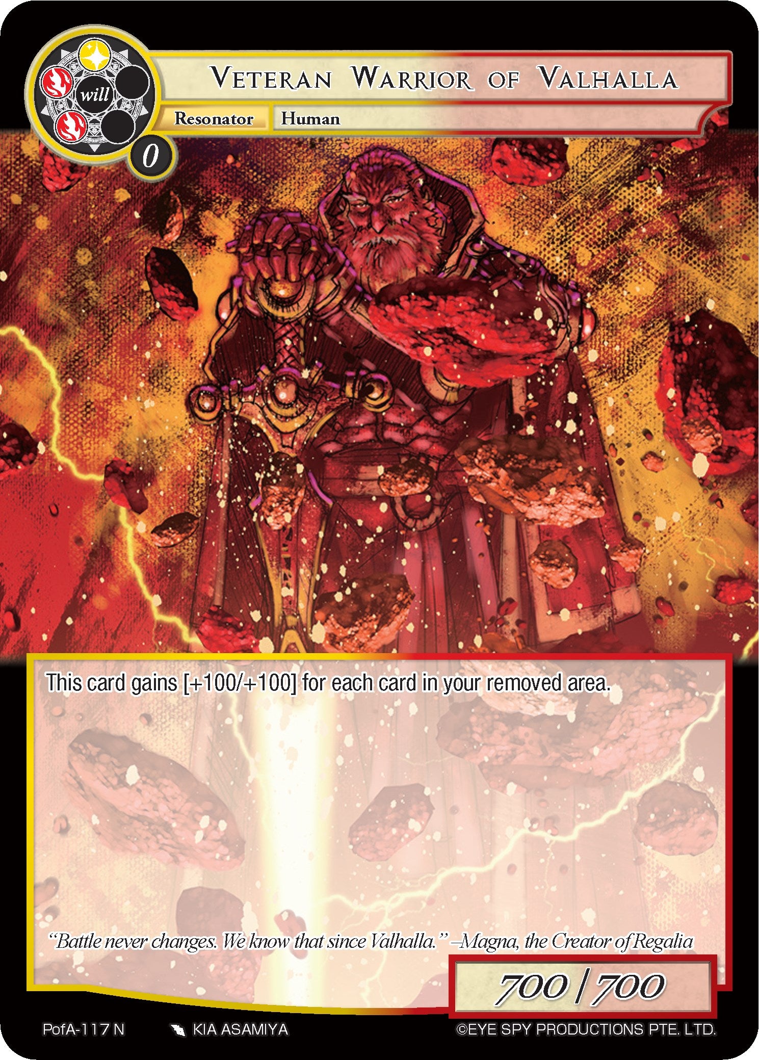 Veteran Warrior of Valhalla (PofA-117) [Alice Origin IV: Prologue of Attoractia] | Jomio and Rueliete's Cards and Comics
