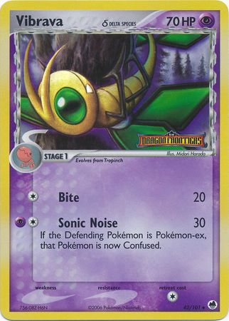 Vibrava (42/101) (Delta Species) (Stamped) [EX: Dragon Frontiers] | Jomio and Rueliete's Cards and Comics
