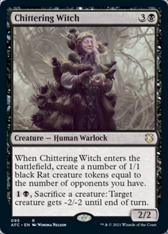 Chittering Witch [Dungeons & Dragons: Adventures in the Forgotten Realms Commander] | Jomio and Rueliete's Cards and Comics