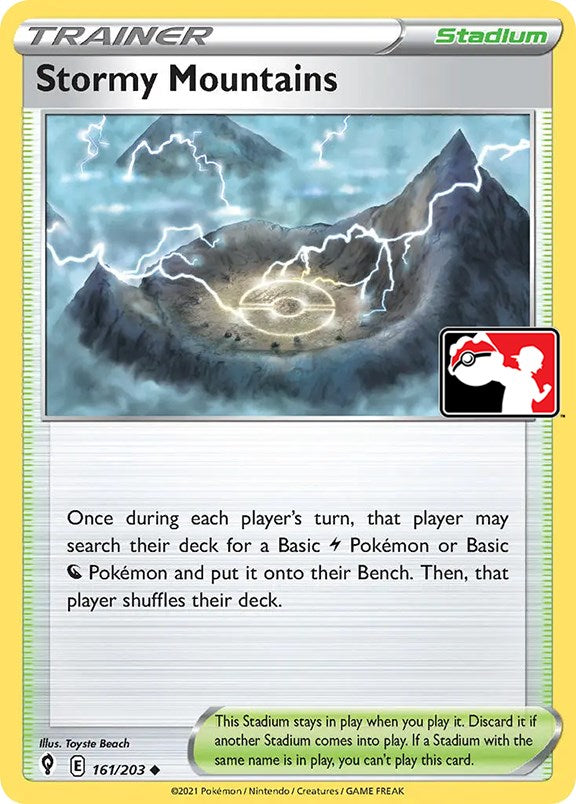 Stormy Mountains (161/203) [Prize Pack Series One] | Jomio and Rueliete's Cards and Comics