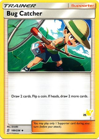 Bug Catcher (189/236) (Pikachu Stamp #26) [Battle Academy 2020] | Jomio and Rueliete's Cards and Comics