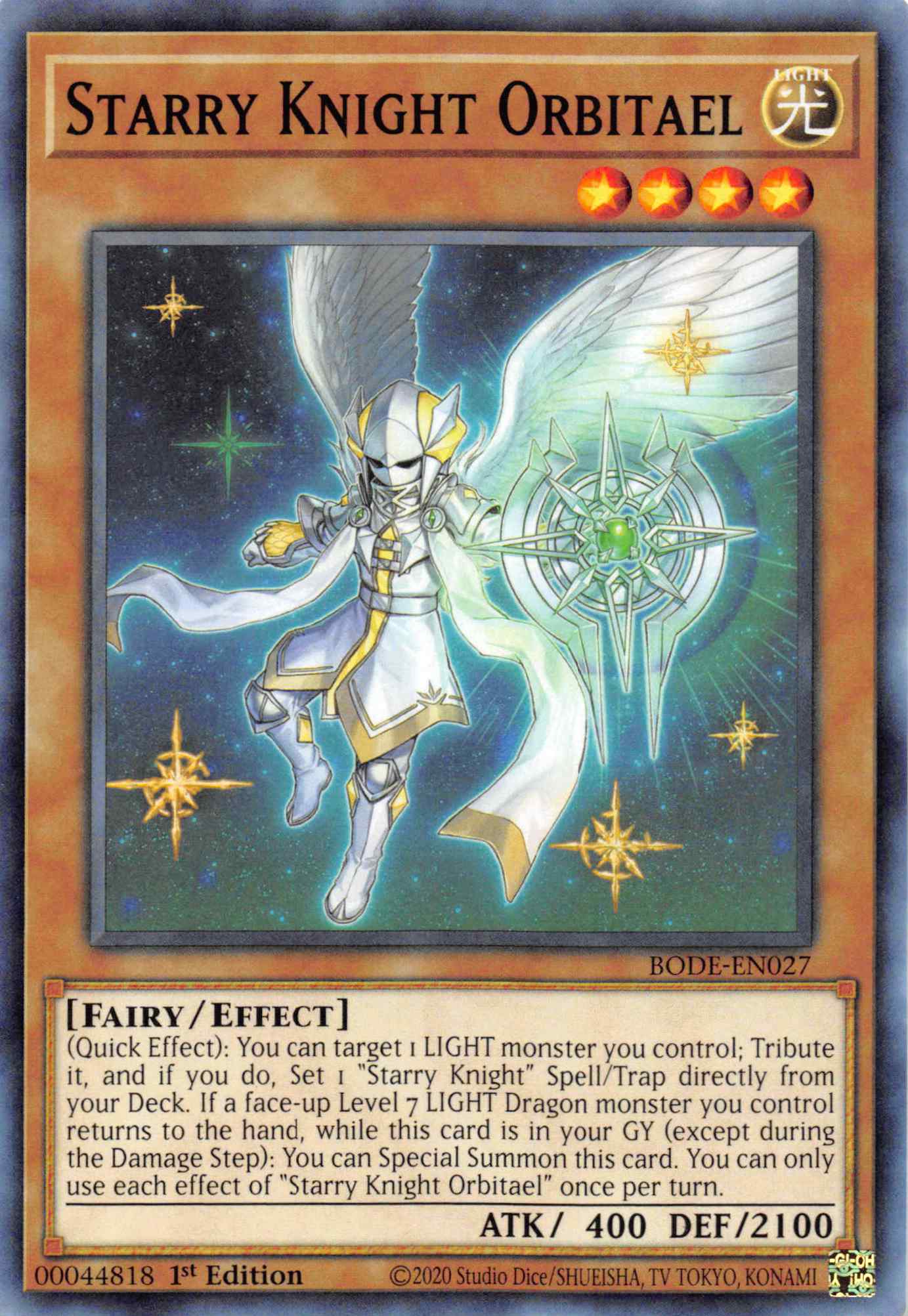 Starry Knight Orbitael [BODE-EN027] Common | Jomio and Rueliete's Cards and Comics