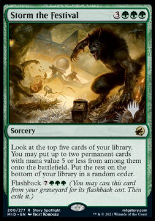 Storm the Festival (Promo Pack) [Innistrad: Midnight Hunt Promos] | Jomio and Rueliete's Cards and Comics